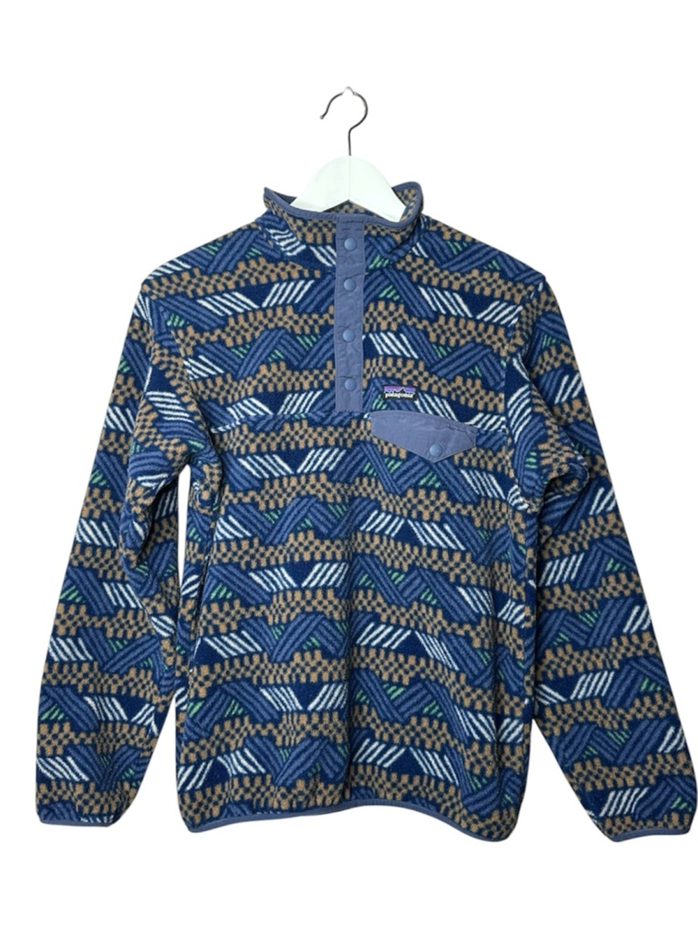 Patagonia Kids  Synchilla Aztec Snap-T Pullover Jacket XL 14